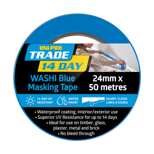 Uni-Pro Trade Blue Masking Tape 24mm x 50m