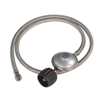 Companion BBQ Gas Hose Braided and Regulator LCC27 1/4" BSP 1200mm