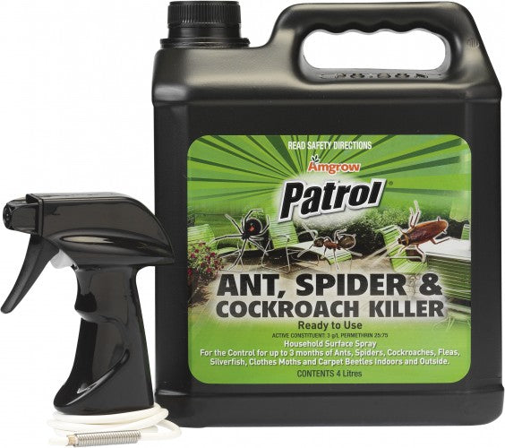 Amgrow Ant, Spider & Cockroach Killer RTU 4L