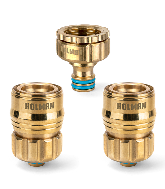 Holman 12mm Brass Hose Connector Set