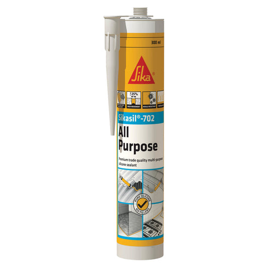 Sika Sikasil-702 All Purpose Silicone 300ml- Earth Grey