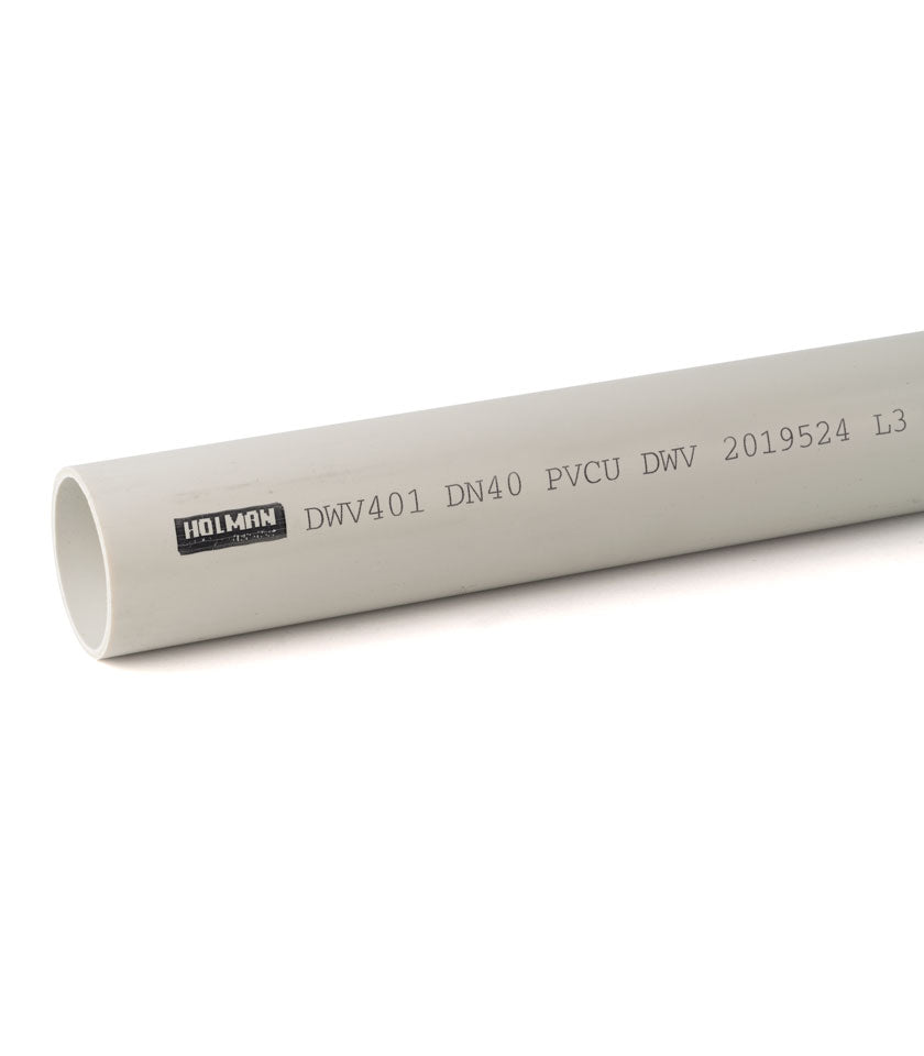 Holman DWV PVC Pipe 100mm x 1m