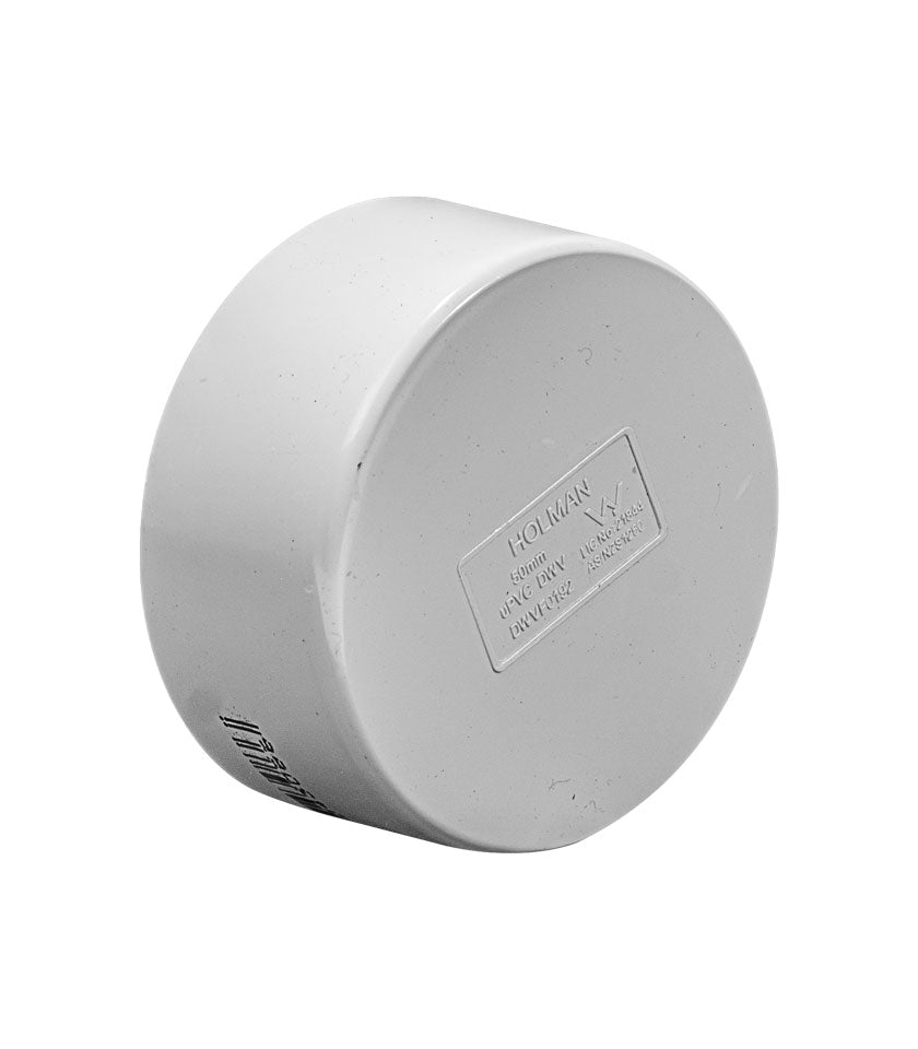 Holman DWV PVC Push On Cap 50mm