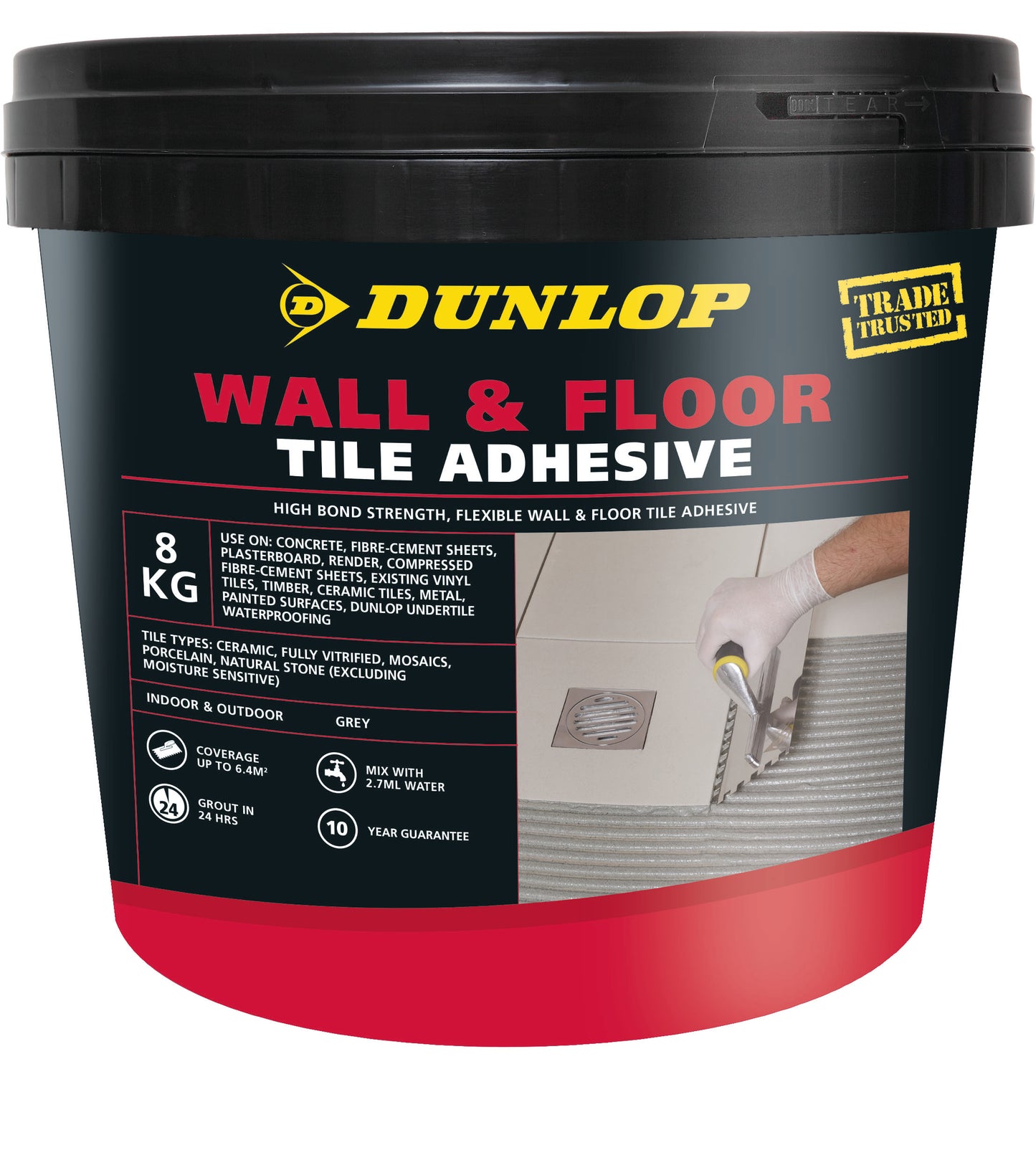 Dunlop Wall & Floor Adhesive 2KG