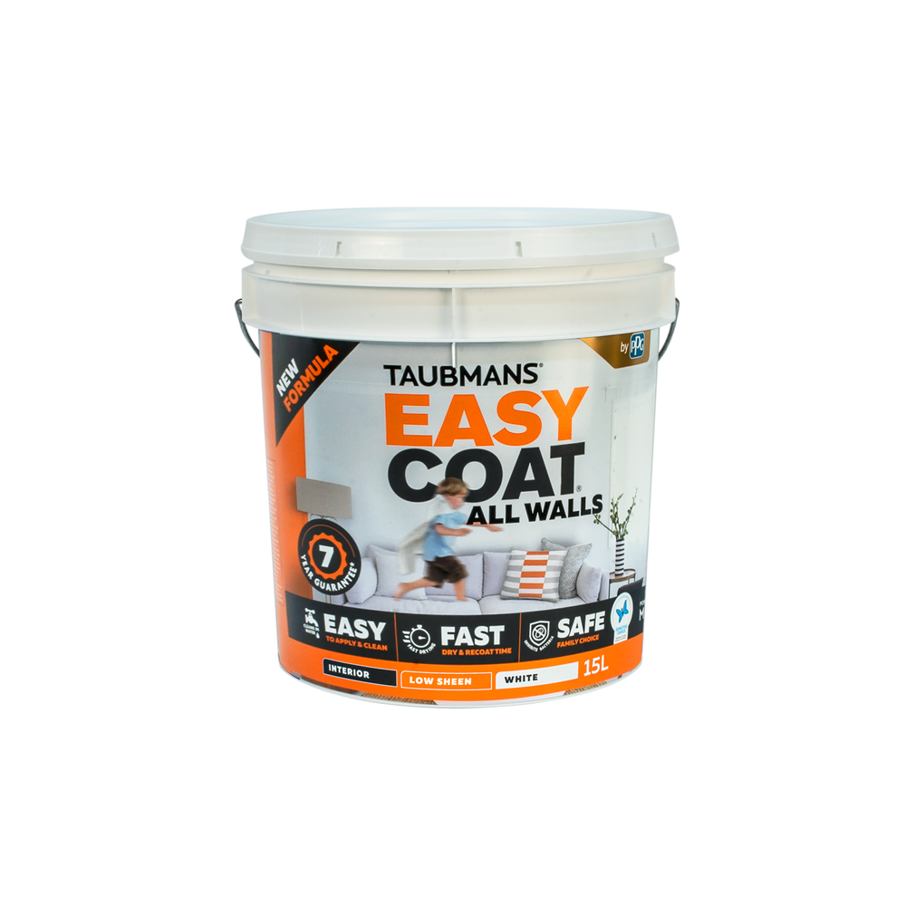 Taubmans Easy Coat Interior Paint 15L- White Low Sheen