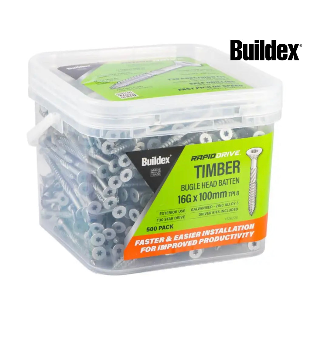 Buildex Timber Bugle Head Batten 16 x 75mm Bx500