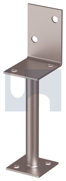 Hobson L Shape Post Support HDG 90x300mm