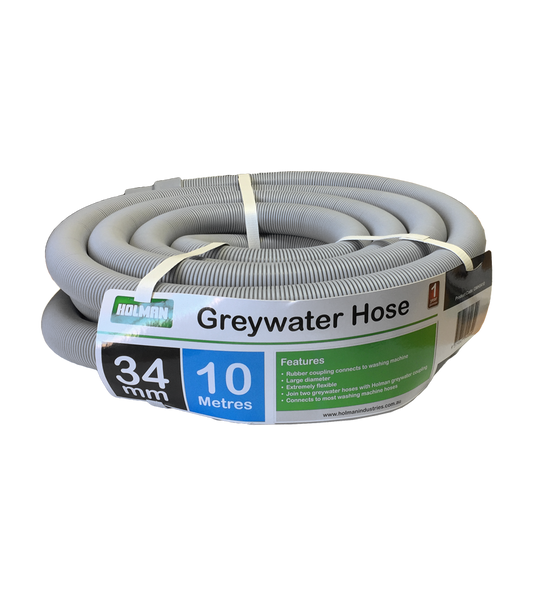 Holman Grey Water Hose 34mm x 10m