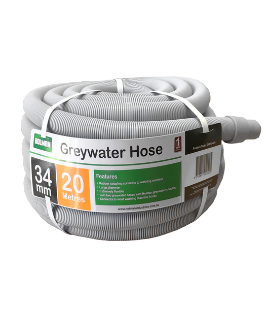 Holman Grey Water Hose 34mm x 20M