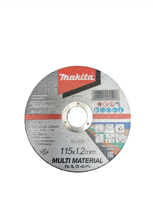 Makita Multi Material Cutting Disc 115x1.2x22mm