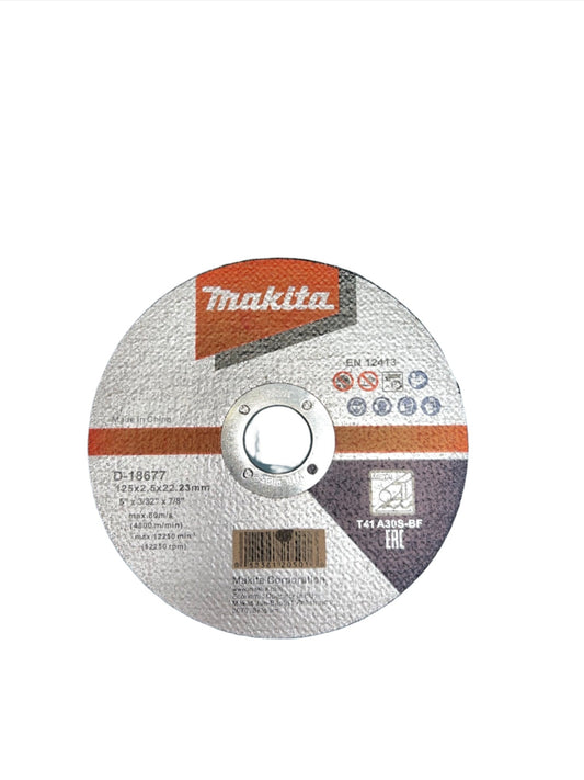 Makita Metal Cutting Disc 125 x 2.5 x 22mm 50pk