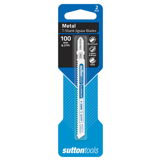 Sutton Jigsaw Blade T-Shank 8.5TPI 100mm 2PK