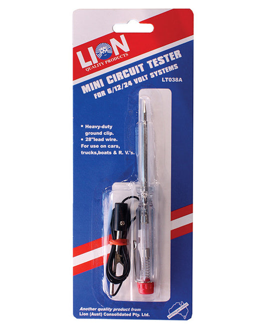 Lion Mini Circuit Tester 6, 12, 24 Volt