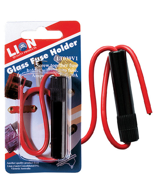 Lion Glass Fuse Holder With 30 Amp Fuse