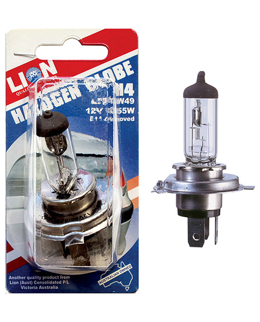 Lion Auto Halogen Globe H4 12V 60/55W