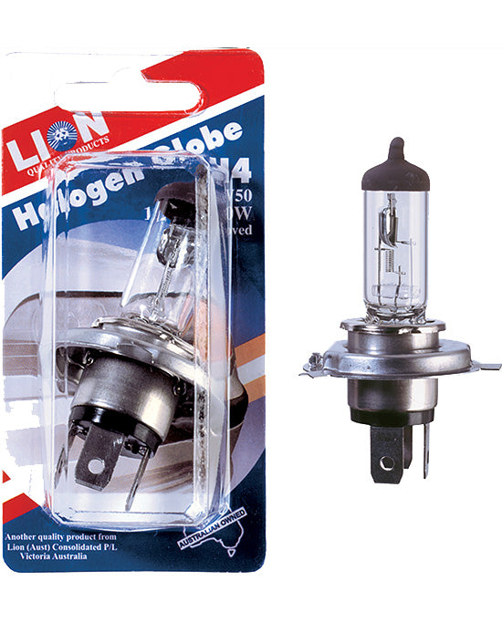 Lion Auto Halogen Globe H4 100/80Watt 12V