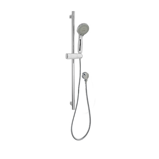 Three Function 90mm OXYGENIC Hand Shower on RAIL with Hose and Elbow