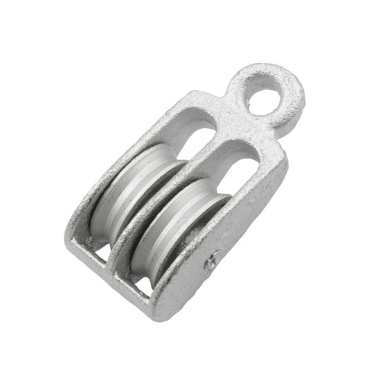 Zenith Double Awning Pulley Galv 25mm