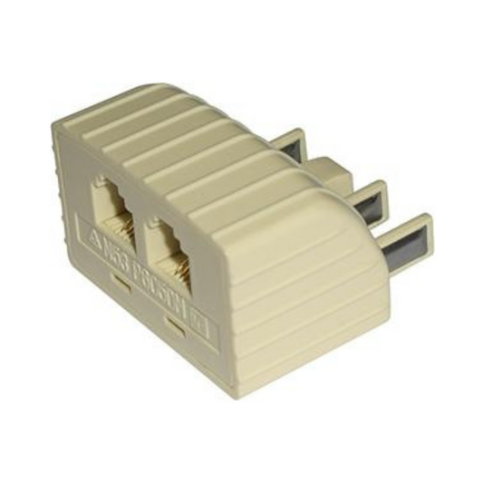 Eversure Telephone Double Adaptor RJ12