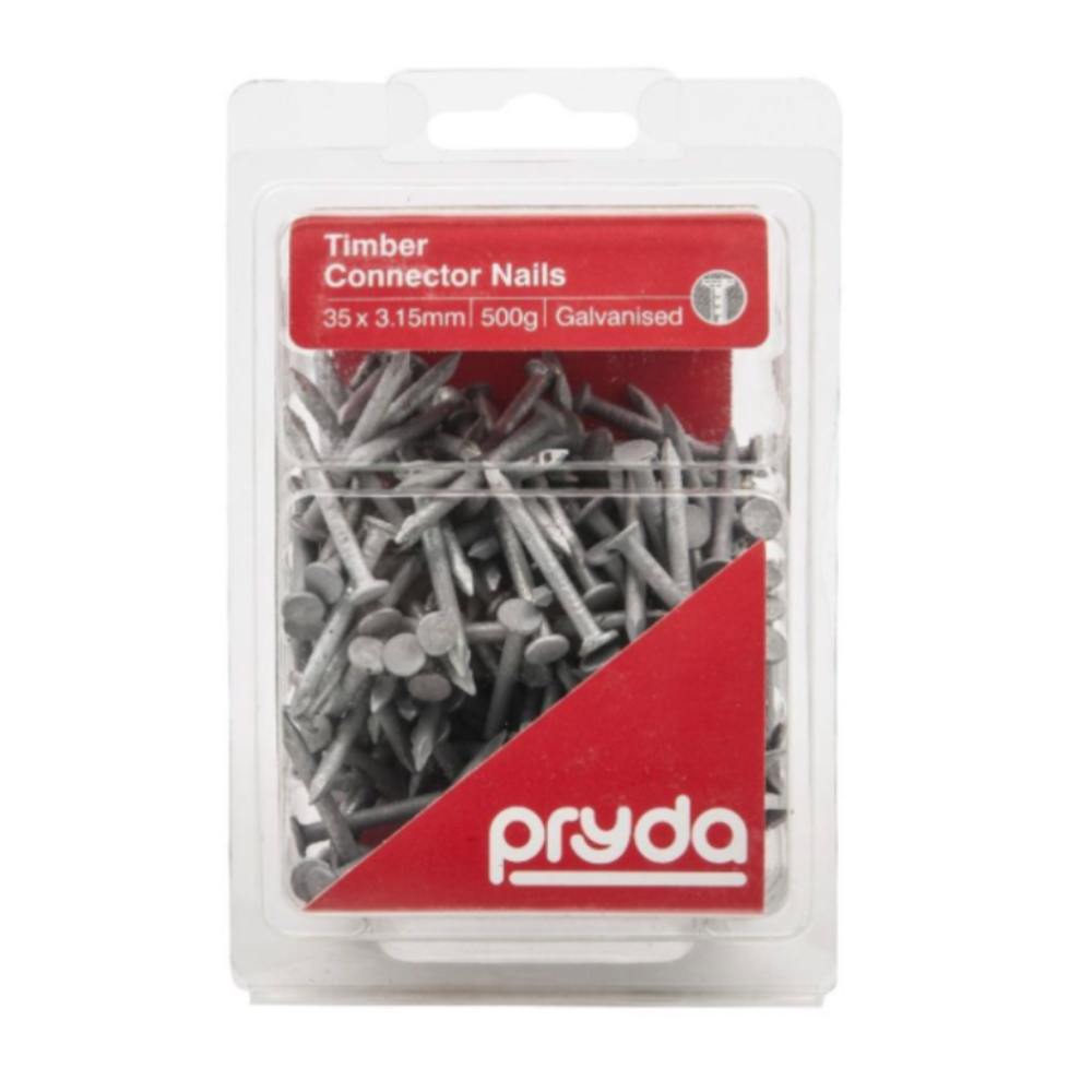 Pryda Timber Connector Nails Gal 35x3.15mm 500g