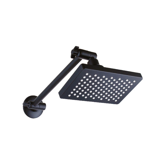 matt Black R. Shower Head On Directional Link Lock Arm