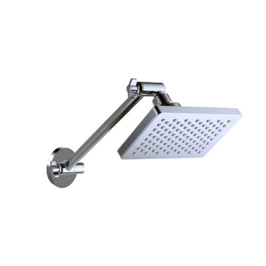 Chrome P. Rect. Shower Head All Directional Link Lock Arm