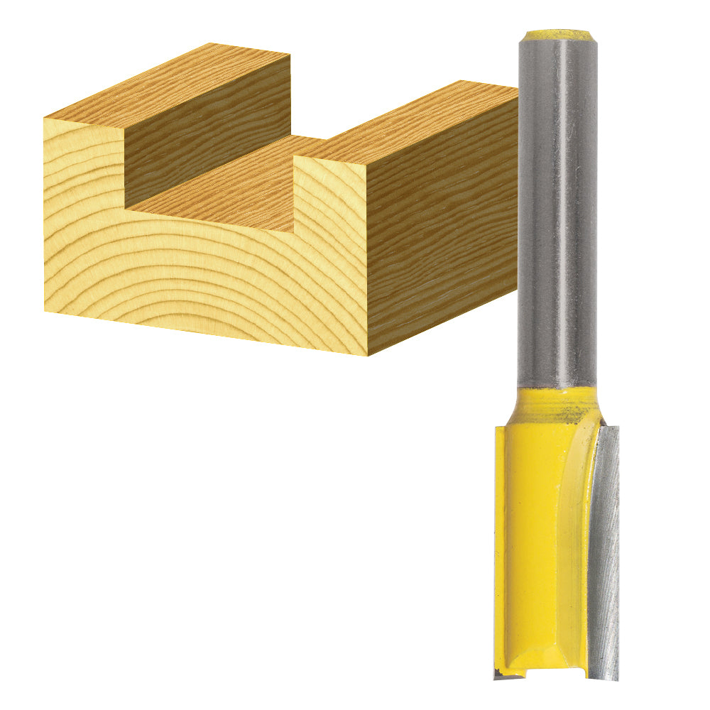 Carbitool Router Bit M10 x 1/4 Shk Straight Bit