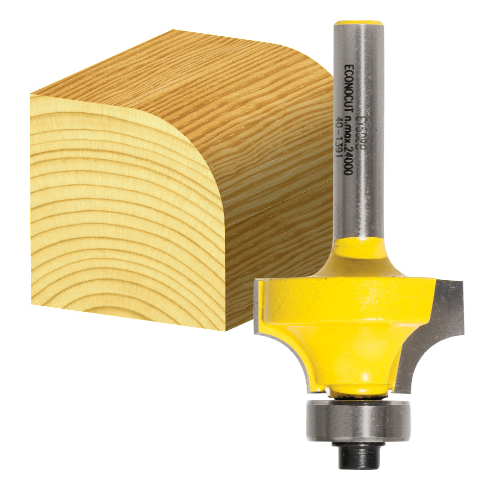 Carbitool Router Bit M12.7 RAD x 1/2 Shk Rnd Over Bit