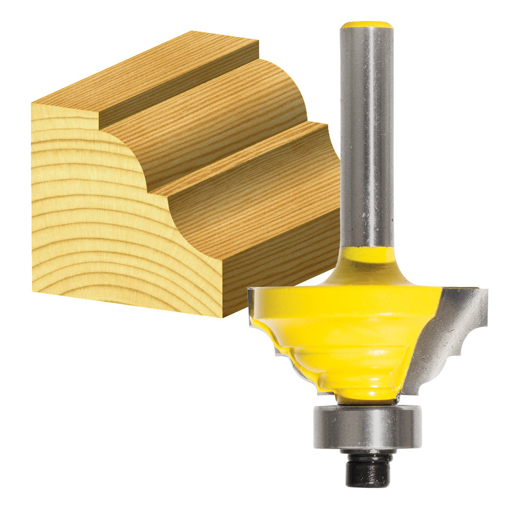 Carbitool Router Bit 3.2 RAD x 1/4 Shk Classical Bit