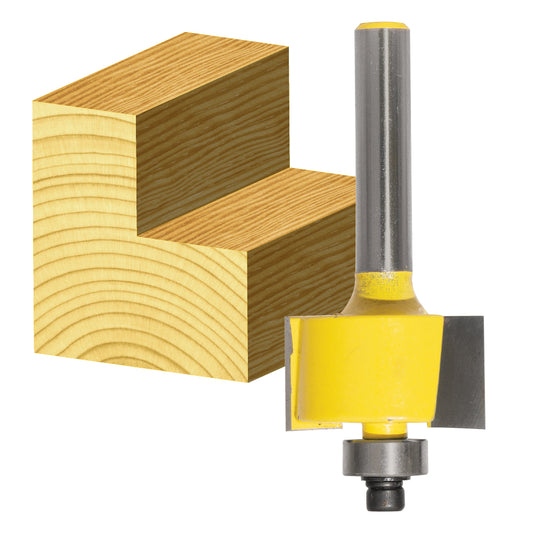 Carbitool Router Bit M9.5 x 1/4 Shk Rabbeting Bit W/Bear