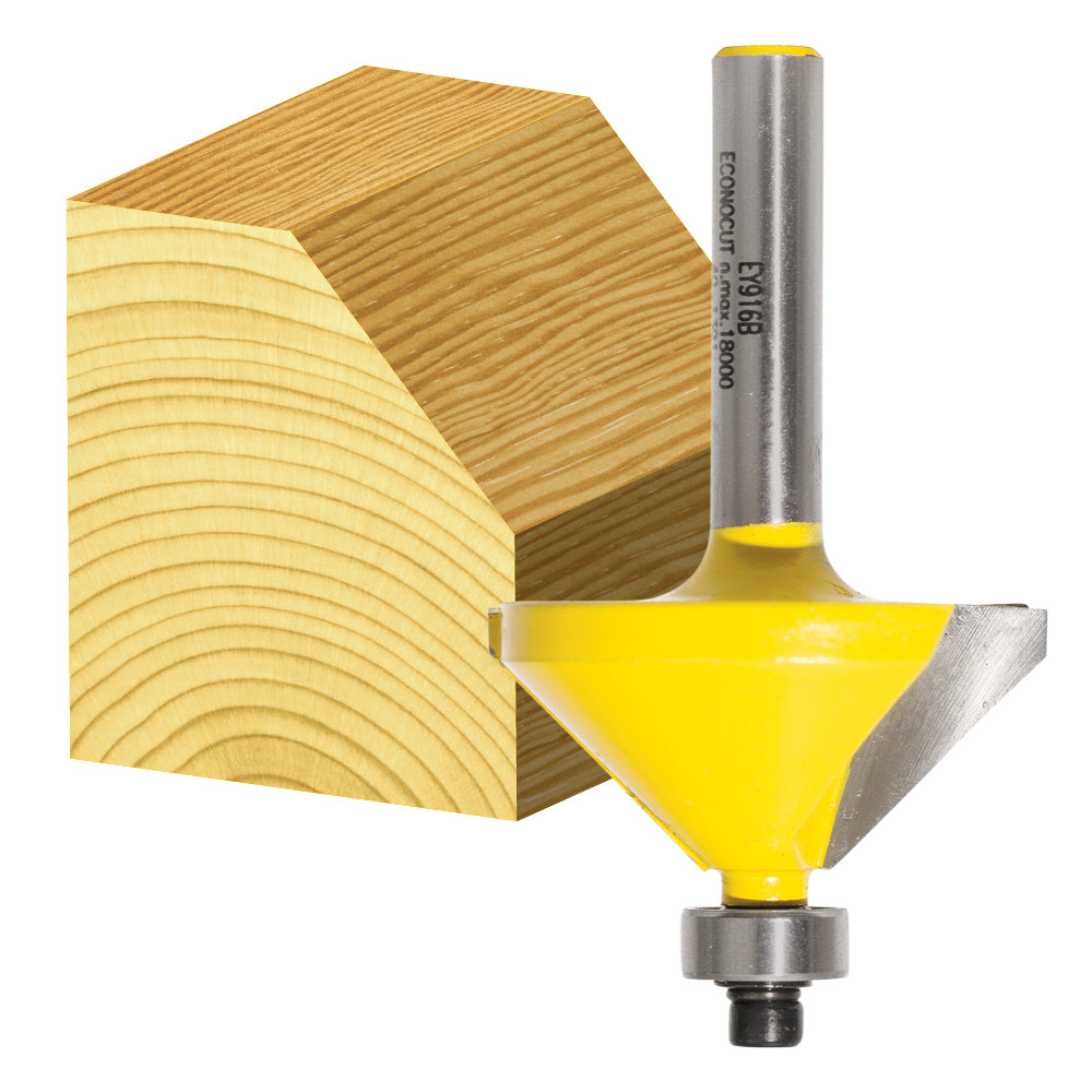 Carbitool Router Bit M32 x 45 Deg x 1/4 Shk