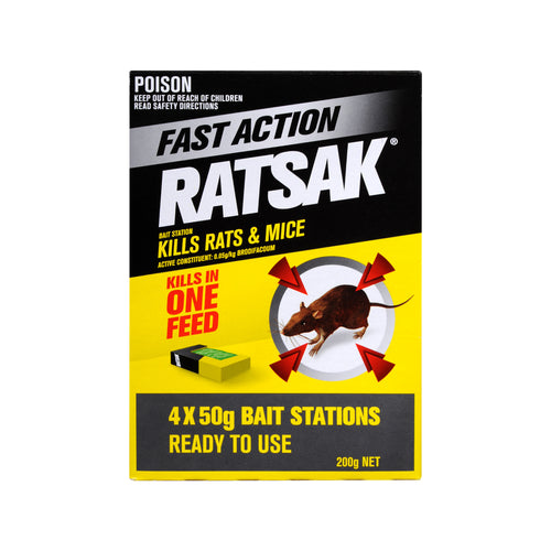 Ratsak One Feed Bait Station 4PK