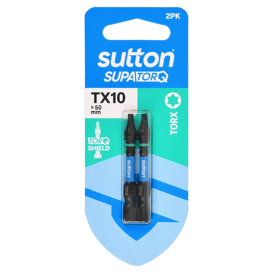 Sutton SupaTorq Torx Driver Bit TX10 x 50mm 2PK