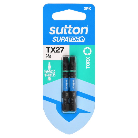 Sutton SupaTorq Torx Driver Bit TX27 x 50mm 2PK