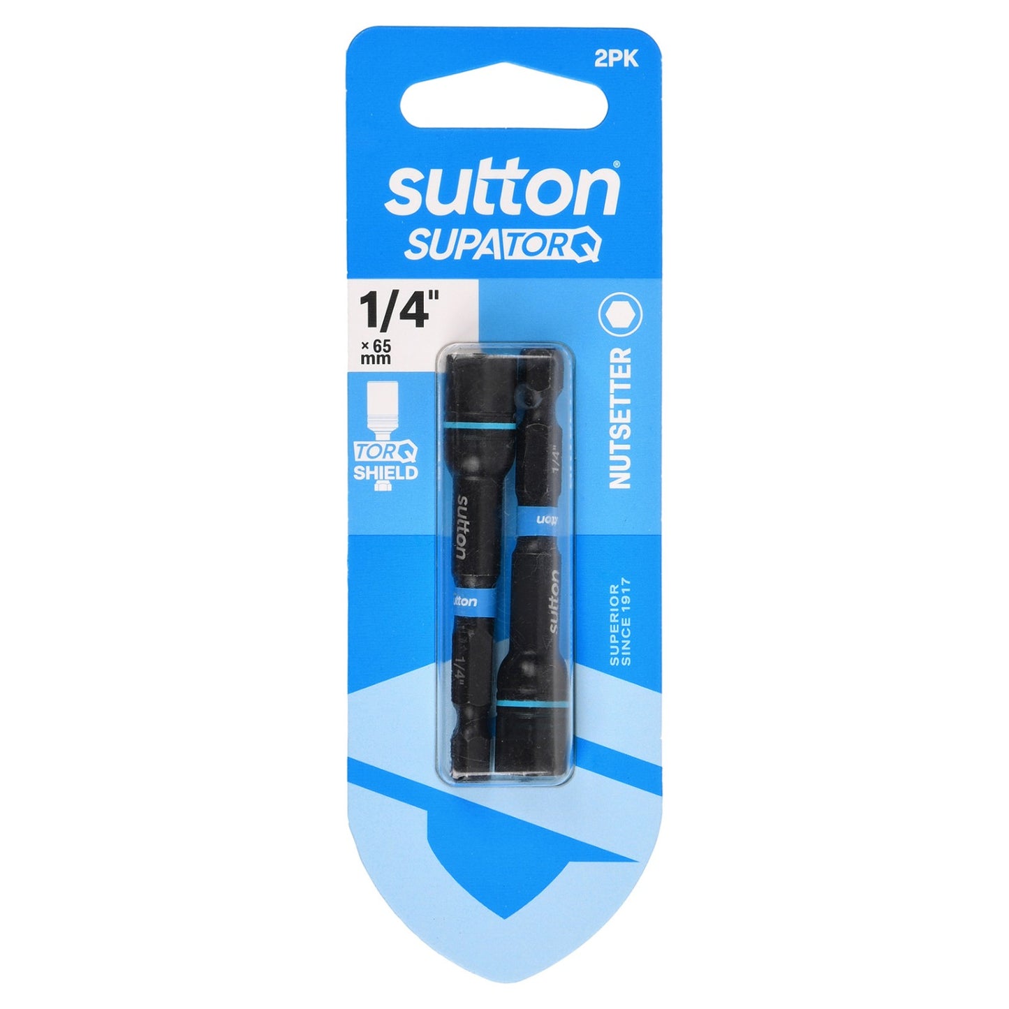 Sutton SupaTorq Nutsetter Bit 1/4" x 65mm 2PK