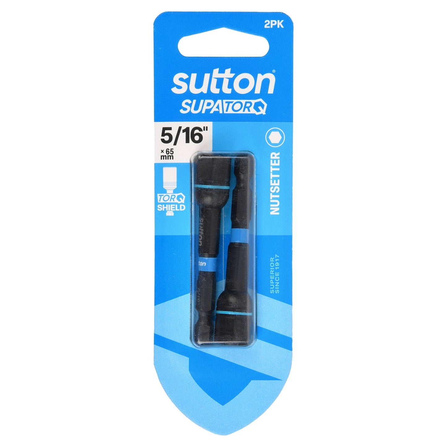 Sutton SupaTorq Nutsetter Bit 5/16" x 65mm 2PK