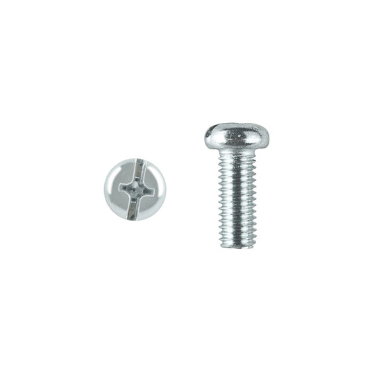 Zenith Bolts & Nuts Round Head ZP M4 x 15mm Pk25