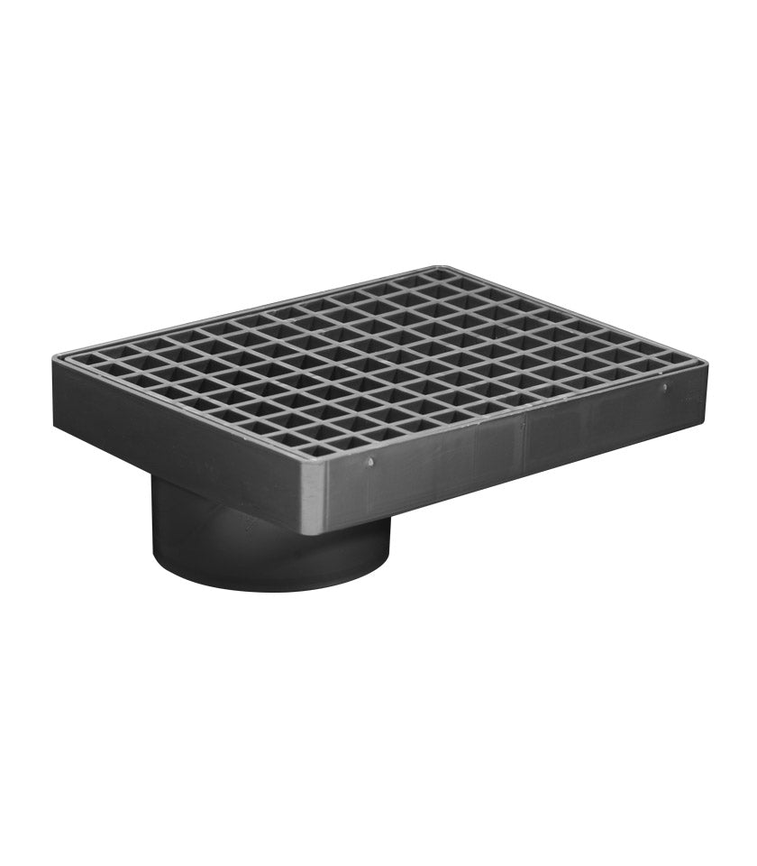 Holman Storm PVC Grate Offset 190x150mm Grey