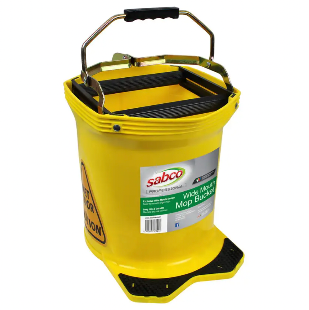 Sabco Professional Bucket Wide Mouth Yellow 16L