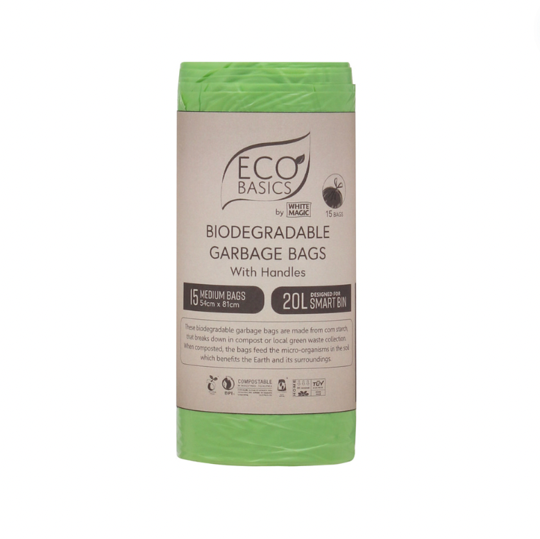 Biodegradable Garbage Bin Bags 20L - 15Bags/Roll