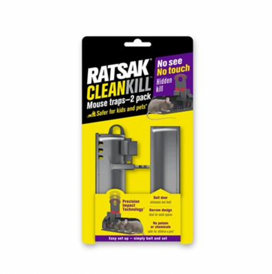 Ratsak Mouse Trap Clean Kill 2PK