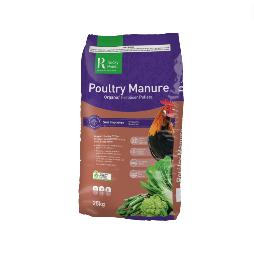 Rocky Point Poultry Manure Fertiliser 25KG