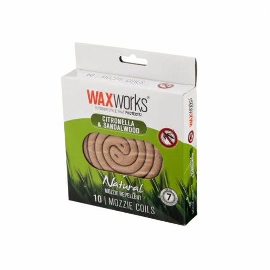 Waxworks Natural Mozzie Coils 10pk