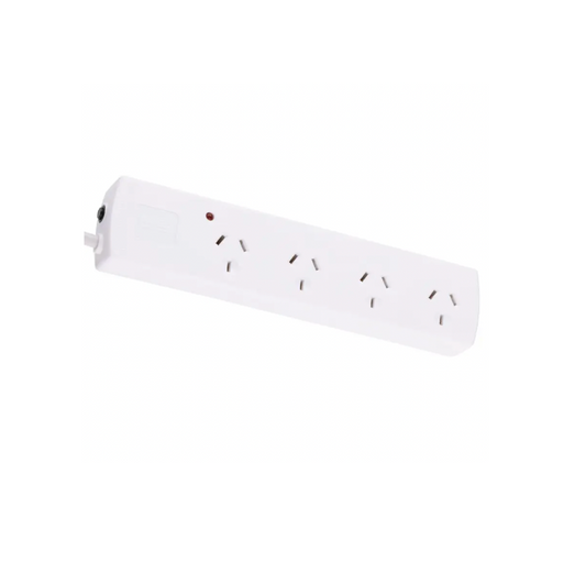 Arlec 4 Outlet Powerboard w/ Surge Protection