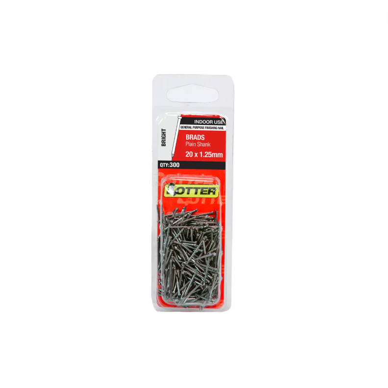 Otter Bullet Head Bright Steel Nail 20x1.2mm 130PK