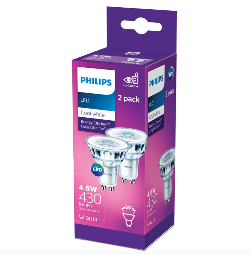 Philips LED Downlight MR16 GU10 4.6W Cool Daylight