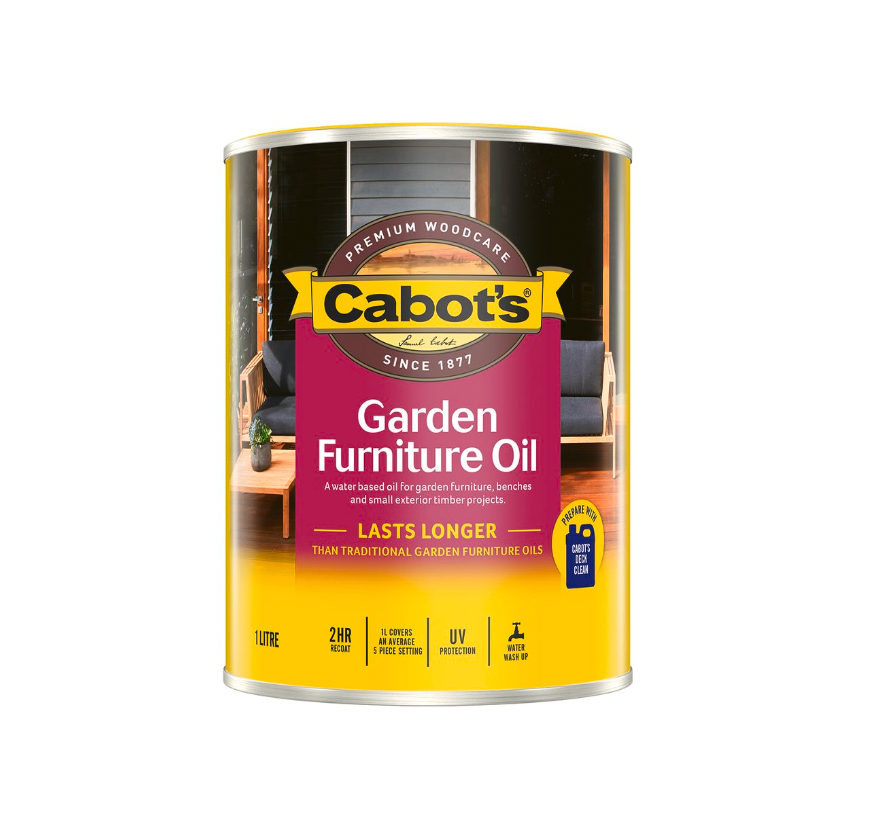 Cabot's Garden Furniture Oil Water Based- Merbau 1L