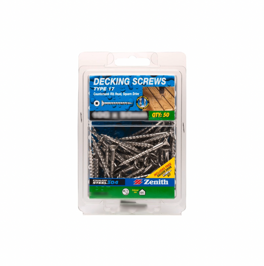 Decking Screw Sq 8-10 x 40MM Pk50