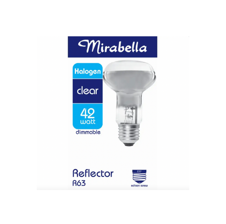 Mirabella Halogen Reflector Globe R63 42W ES Clear