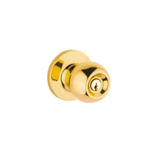 Lane Bala Entrance Knob Set- Polished Bronze